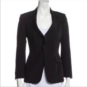 Junya Wananabe Comme des Garcons Black Wool Blazer